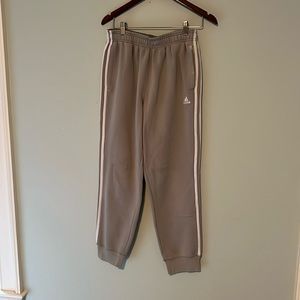 Adidas gray tri-striped sweatpants